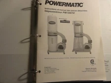 Powermatic Model PM1300TX Dust Collector Operating Instructions Parts Manual