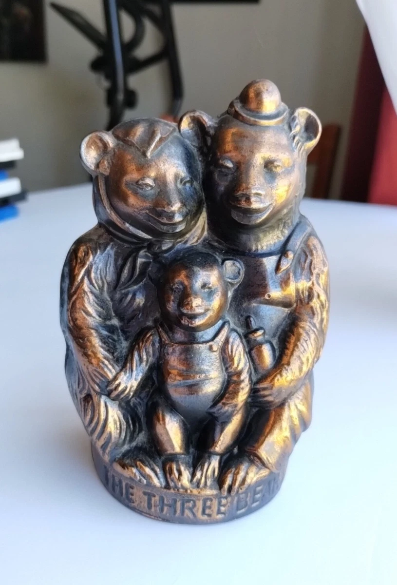 Vintage Money Bank The Three Bears Coppertone Bosch Metal | eBay
