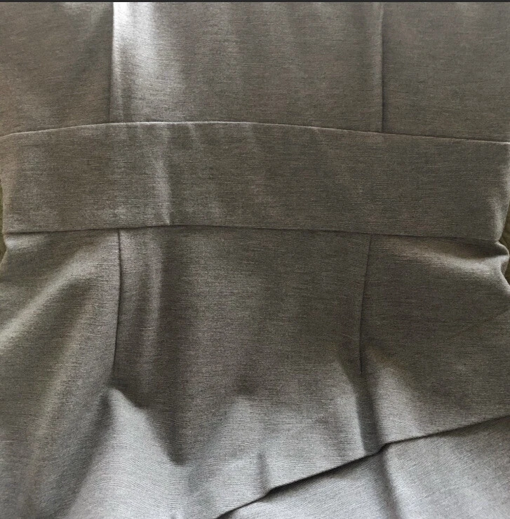 Ali Ro GRAY Fitted Pleated Detail Mini Dress Size 12 Orig. $175 - Image 3 of 4