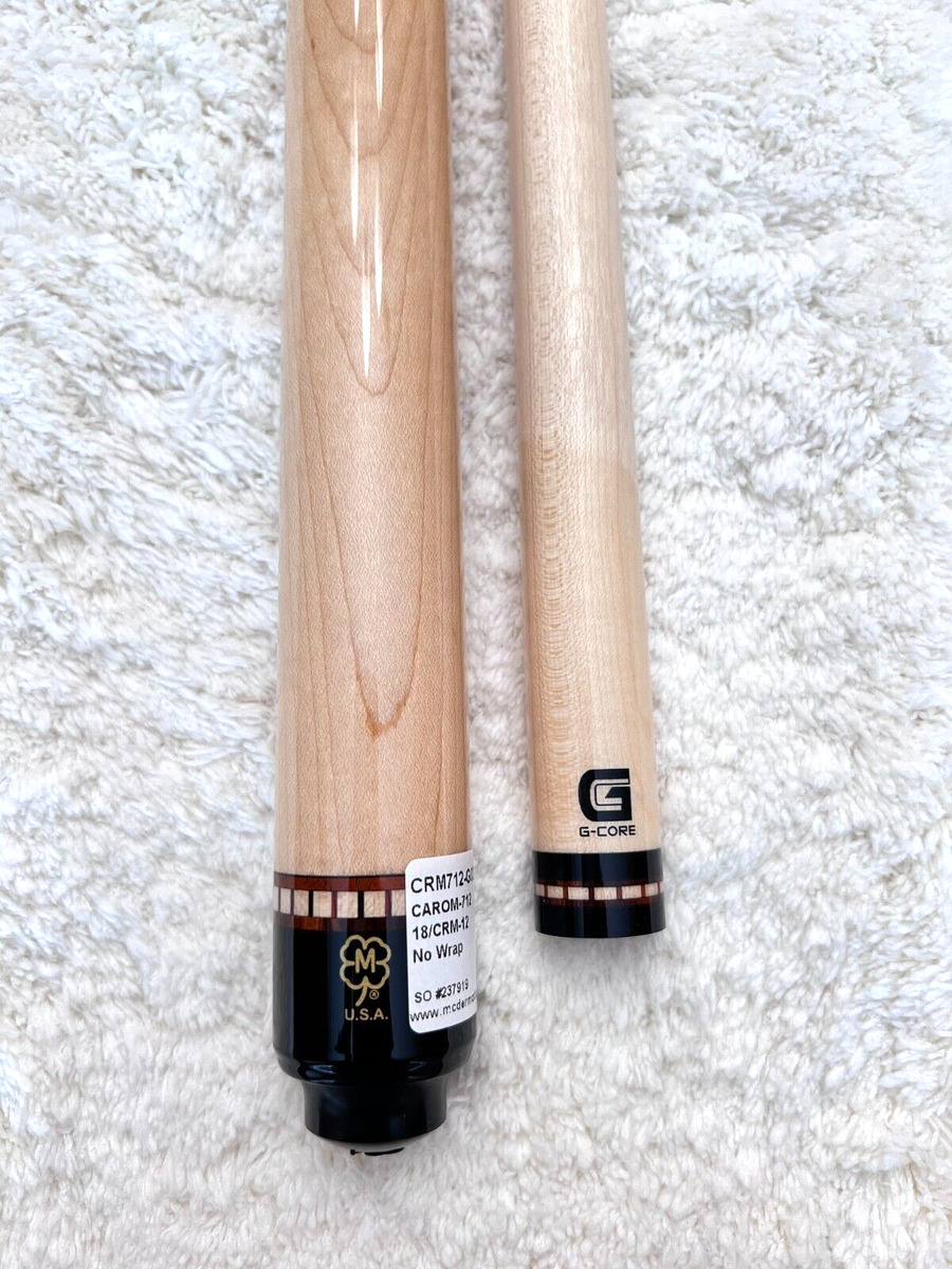 IN STOCK, McDermott CRM712 Carom Cue w/ 12mm Maple Shaft, FREE