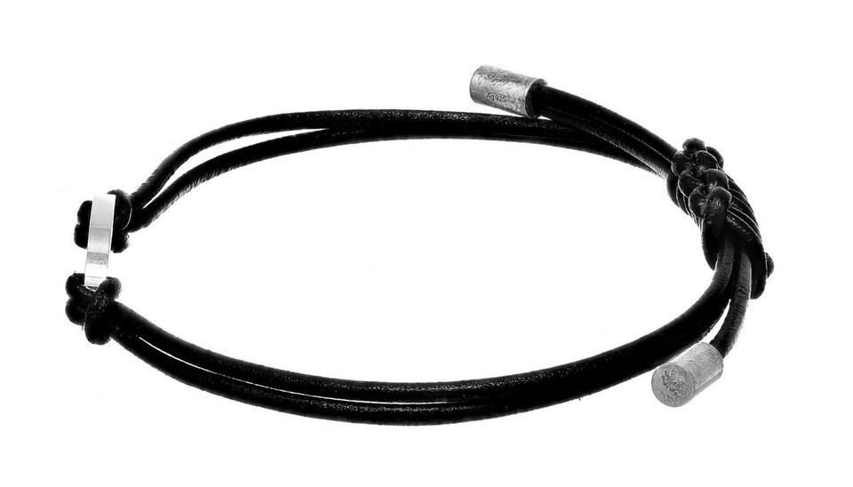 Gucci Trademark Tag Black Cord Bracelet YBA797194001 | eBay