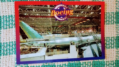 VINTAGE POST CARD BOEING 747/777 PLANT EVERETT WASHINGTON (PACIFIC NORTHWEST)