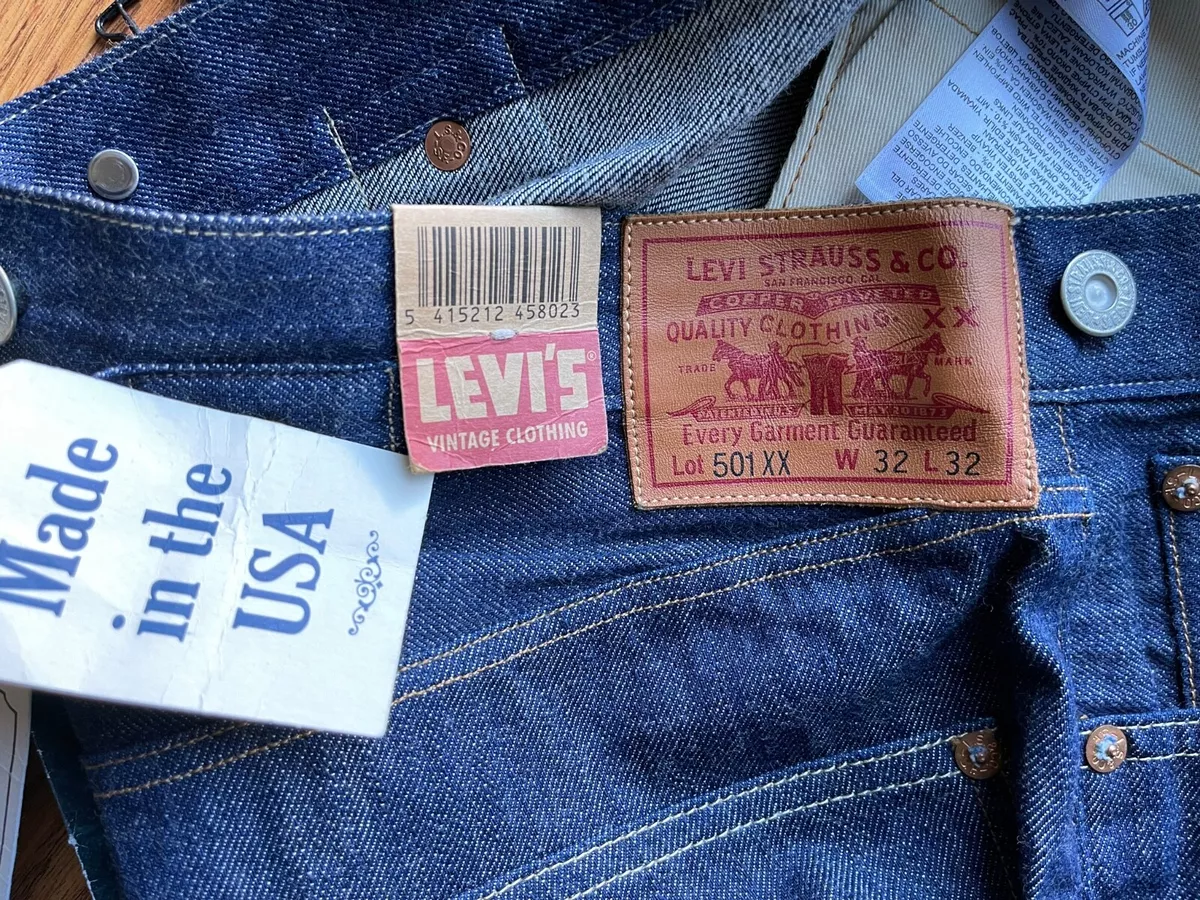 LEVIS VINTAGE CLOTHING 1915 501 Cone Mills JEAN 155010004 USA 32X32 NWT/$268