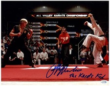 The Karate Kid Ralph Macchio Autographed 11x14 Photo ACOA Witness ITP