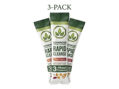 (3) Rapid Cleanse Detox Drink - Fruit Punch | 3 hour Clean window Portable Packs