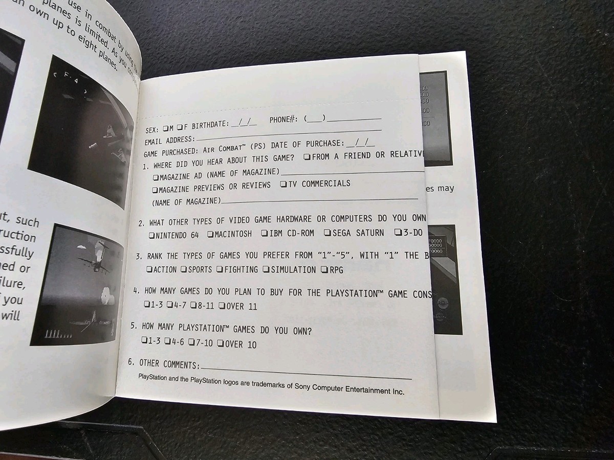 Fiche du jeu Air Combat sur Sony Playstation - Le Musee des Jeux Video