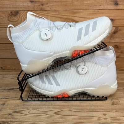 Adidas Golfschuhe Herren Größe UK 9 CodeChaos BOA weiß solarrot ohne Spikes Turnschuhe
