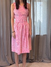 DAVID BROWN BOUTIQUE FLORAL PRINT 50s STYLE OCCASION PARTY DRESS SIZE M