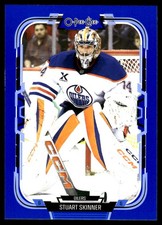 2025-26 O-Pee-Chee #132 Stuart Skinner Edmonton Oilers Blue Border Hockey Card