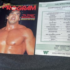 WWF Program 143 Card Hand Bill Jan 1987 Ricky Steamboat Savage Philly PA WWE