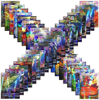 20PCS Pokemon Cards GX EX VMAX Tag Team English Trading Card Set