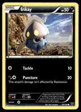 Inkay 75/146 Pokemon Card Pokemon XY Common 50 HP Lightly Played GL