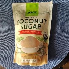 Jans Organic Coconut Sugar - 16 oz | All Natural Organic Sweetener