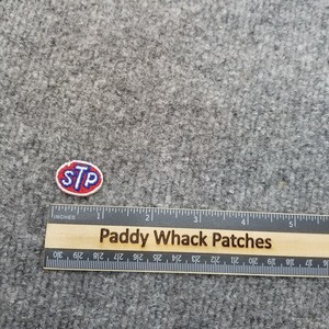 Vintage STP Patch Oil Gas Car Auto 70s 80s Small 1" AA5a