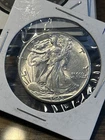 1945 D Walking Liberty Half Dollar AU BU Silver