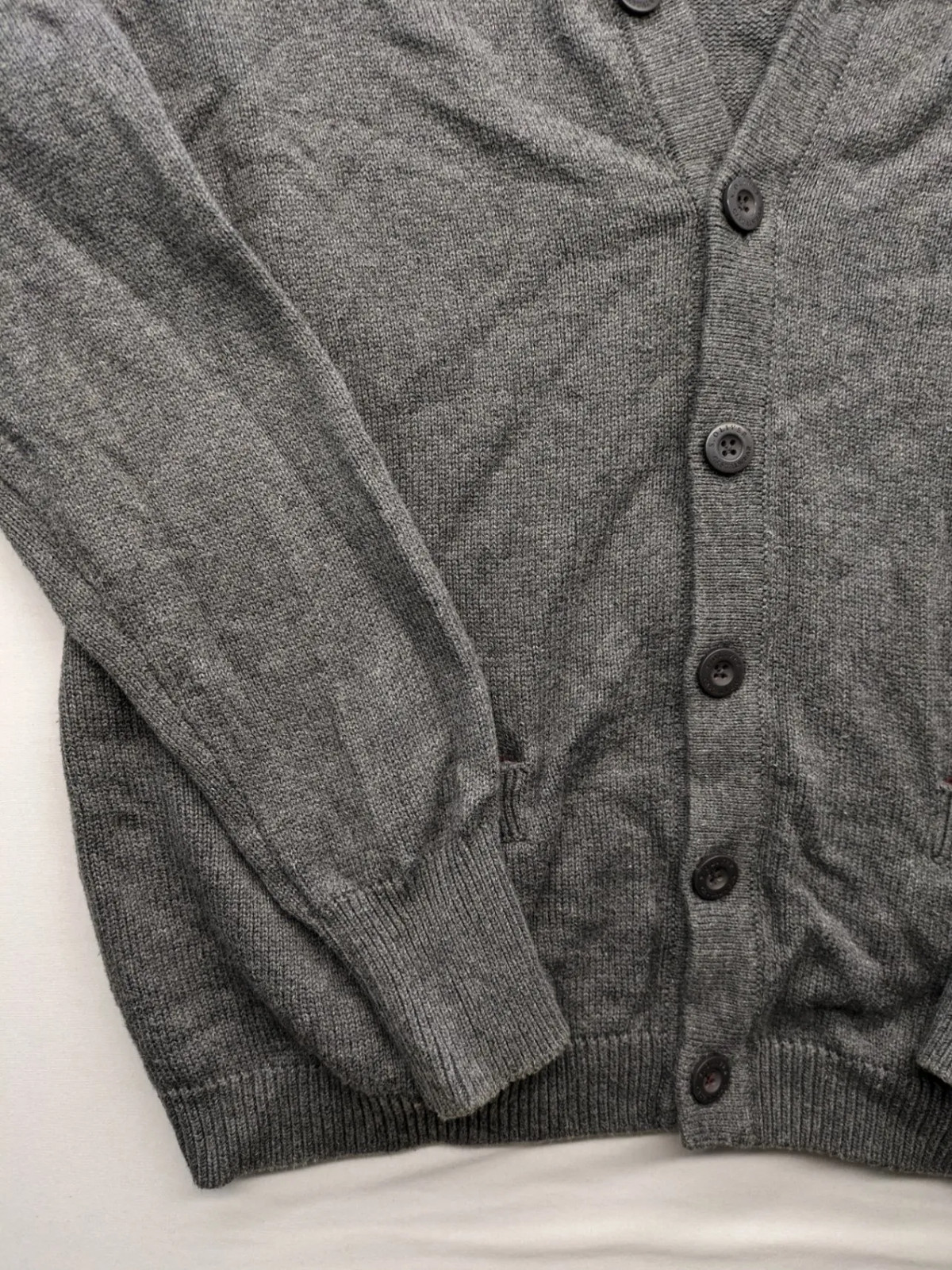 s.Oliver Herren Strickjacke Pullover Gr. XXL Grau Varsity College Strick 2248 image 5