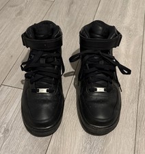 Nike Air Force 1 AF-1 Mid 07 Triple Black Trainers Code 315123-001 Size 10 UK