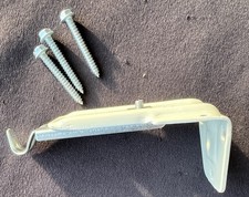 NEW Continental Curtain Rod Valance Bracket 3.5  to 5.25  White Metal W Screws