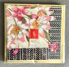POLO RALPH LAUREN, Polo Club, Vintage, Floral Cotton, Colorful Square Scarf/Hand