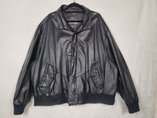 Vintage Members Only Jacket Mens 4XL Black Le...