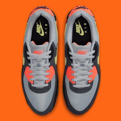 Nike Air Max 90 Light Smoke Grey Limelight Hyper Crimson  display picture 2