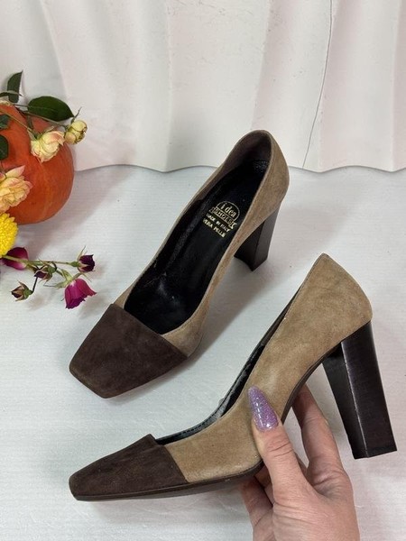Women IDEA Heels Brown Suede 37