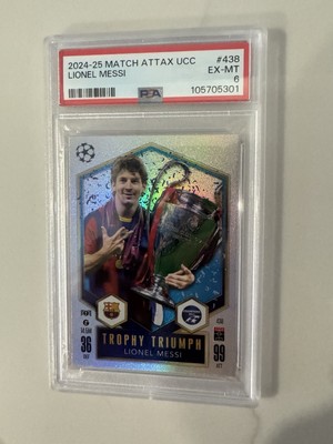  Messi 激レア 2024-25 Match Attax Lionel Messi Trophy Triumph PSA 6. POP 2 | eBay