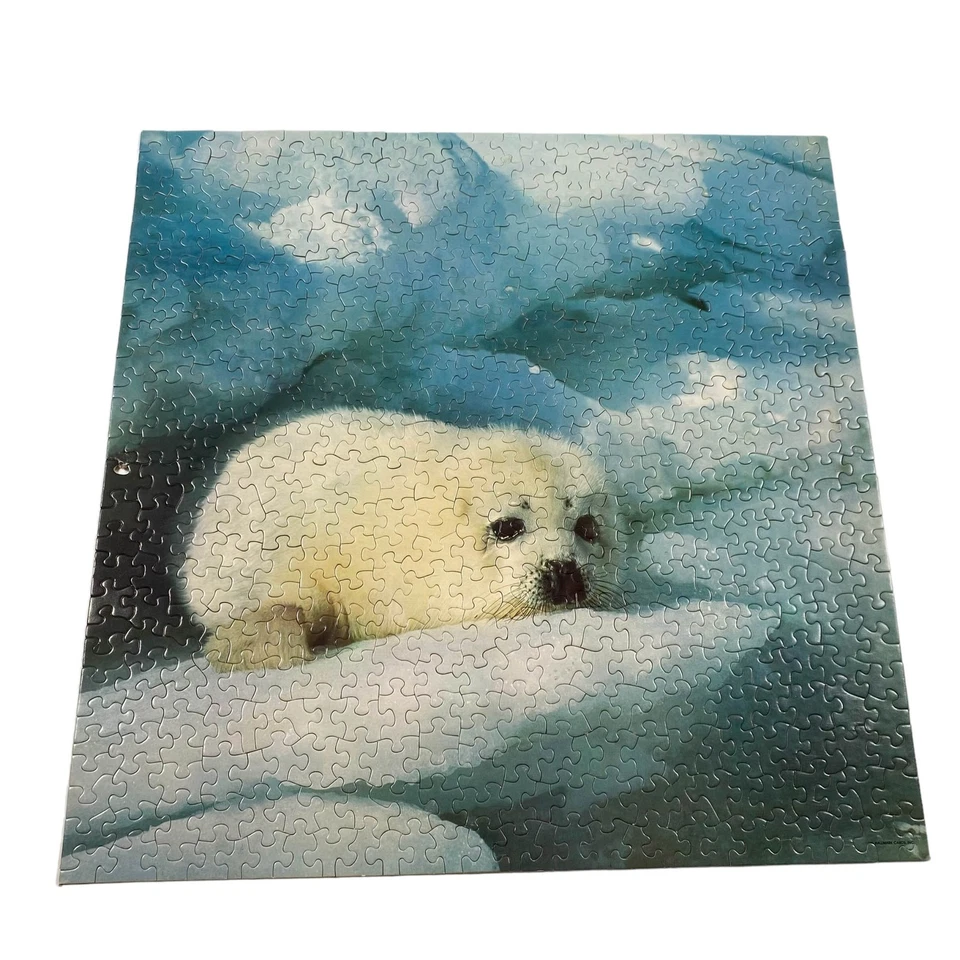 Puzzle Completo Da 500 Pezzi Springbok Furry Harp Seal Pezzo Danneggiato - Immagine 2 di 4
