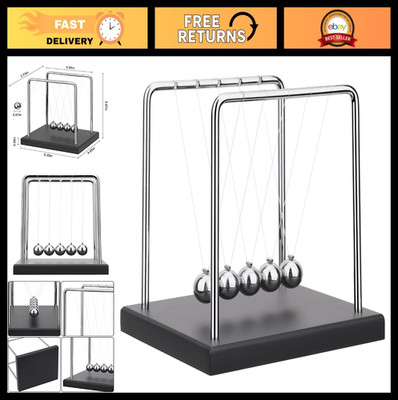 Kinetic Motion Newton's Cradle Balance Balls - Science Physics Desktop Toy Decor