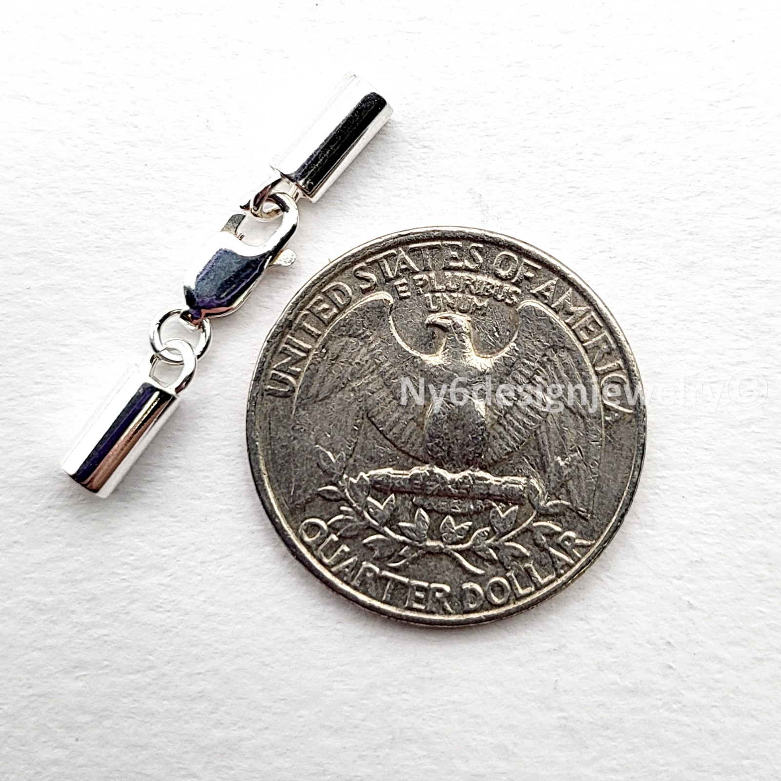 925 Sterling Silver 3mm Leather Cord End Cap w/ Lobster Clasp – Jewelry Findings