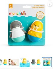 Munchkin Bath Bobbers Baby and Toddler Bath Toy, Dolphin Walrus