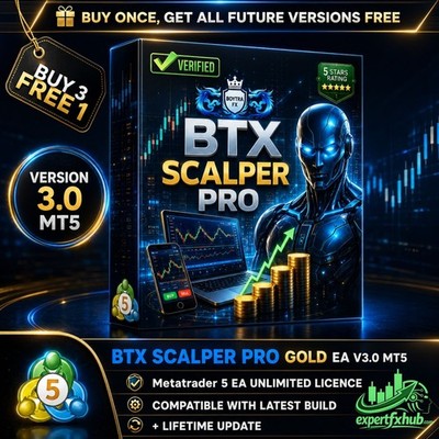 v3.0 BTX Scalper Pro EA Metatrader MT5 Gold Bot Trading Forex Robot prop firm