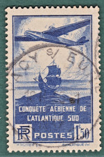 TIMBRE 1936 FRANCE ATLANTIQUE SUD N° 320-OBL.TB-VOIR SCAN-