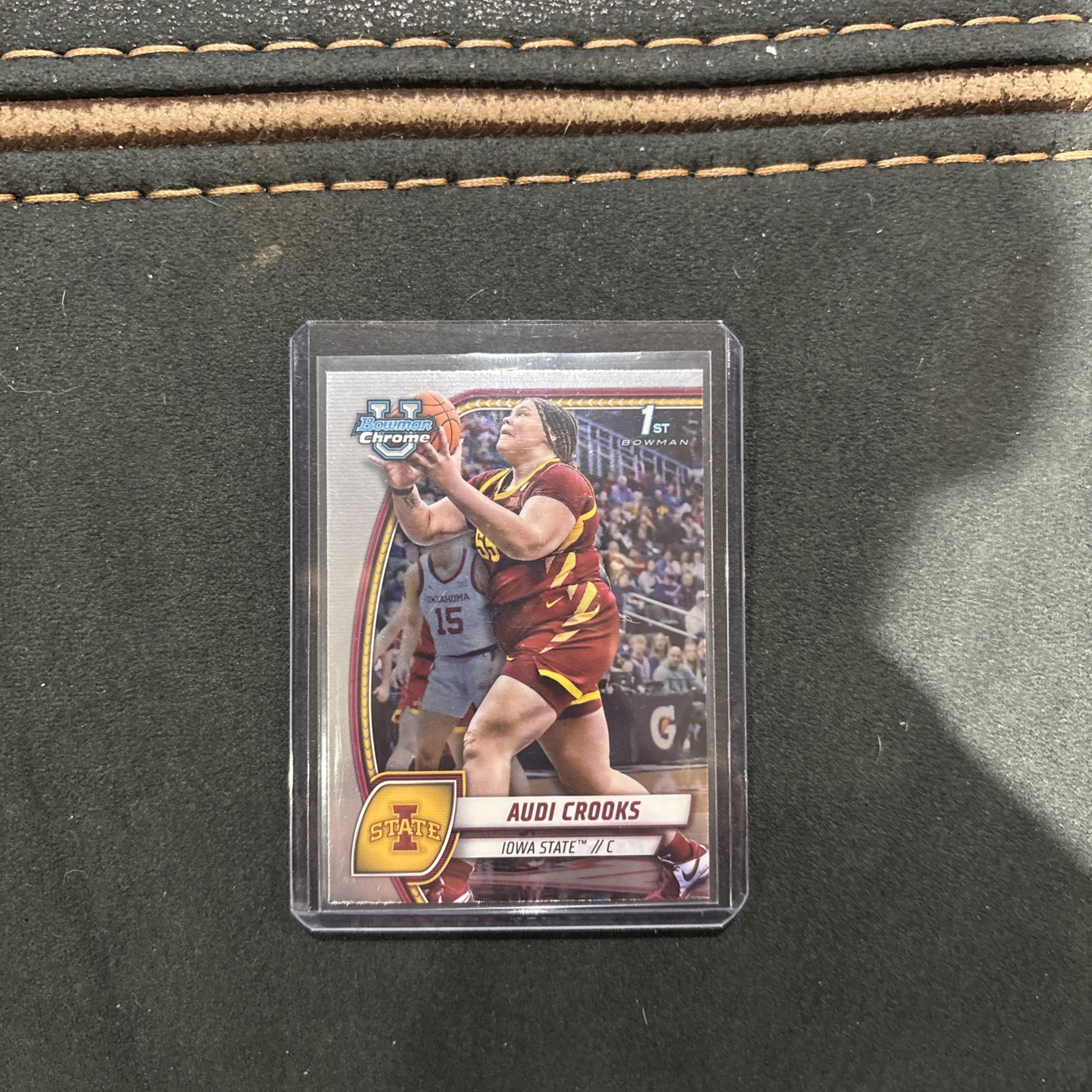 Audi Crooks 2024-25 Bowman University Chrome #9 1st Bowman Iowa State