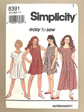 1990's Simplicity Girls' Jumpsuit Pattern 8391 Size 7-10 UNCUT