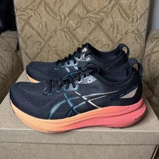 Asics Gel-Kayano 31 Men’s Size 8 Wide Black Orange Athletic Running Shoes Nice!