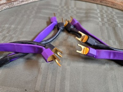 Analysis plus Silver Oval 4' speaker cable, pair made in USA, excellent sound