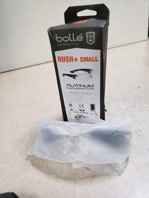 Bolle Safety Rush+ Small, Safety Glasses, Anti-Fog & Anti-Scratch, Black
