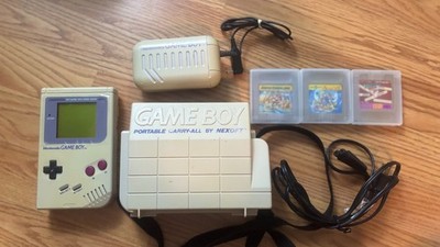 Nintendo Game Boy DMG-01 Console Nexoft Case Working Battery Games Pack Bundle