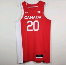 Canada Team Issued Nike Sample 2020 Olympics Mens Basketball Jersey Size 48 + 4”