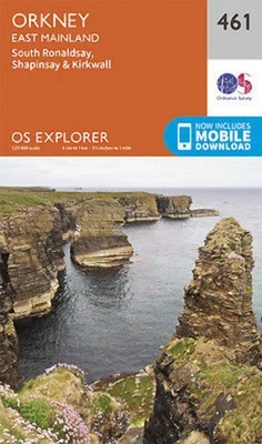 Orkney - East Mainland Explorer Map 461 Ordnance Survey 2015