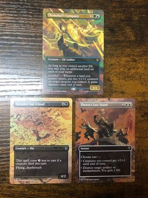 MTG Der Hobbit 3 Borderless Karten Konvolut 0206 + 0209 + 0213 NM