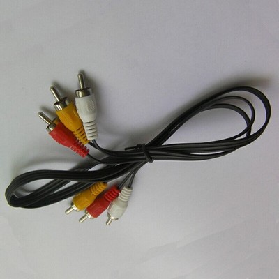 1m/3.3FT Cable Video Stereo TV AV Audio 3RCA RCA Male to Male Composite Cord
