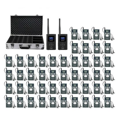 Retekess FT11-PR13 Reiseleitersystem 2 FM Sender&48 Empfänger + Storage box