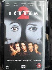 SCREAM 2 (1999) VHS - NEW & SEALED Movie Video Tape PAL (Rare Iconic Sequel)