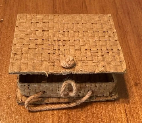 Vintage 1959 Picnic Set Mattel Barbie #967 Straw Basket Purse