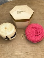 Lot Of 2 Vintage 50s Women's Hats -Jean Sutton-Hot Pink  Navy And Cream And Box