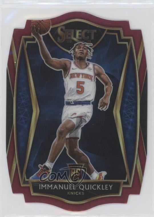 2020 Select Premier Level Maroon Prizm Die-Cut /175 Immanuel Quickley #172 02ez