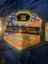 2014 Mattel WWE United States Champion Toy Replica Belt Black Gold