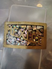 Mexico Belt Buckle Alpacka And Abalone